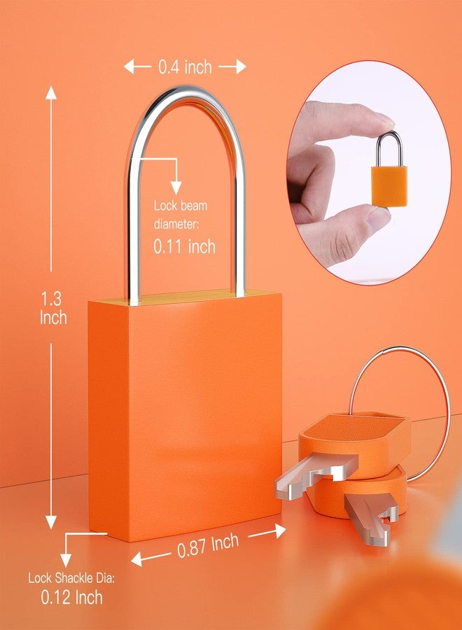 Nrevichng 8Pcs Small Locks with Keys, Multicolor Luggage Padlocks ABS Plastic Covered Copper Keyed Padlock Lock for Locker with Key - Suitable for Suitcase, Backpack, Jewelry Box - Image 4
